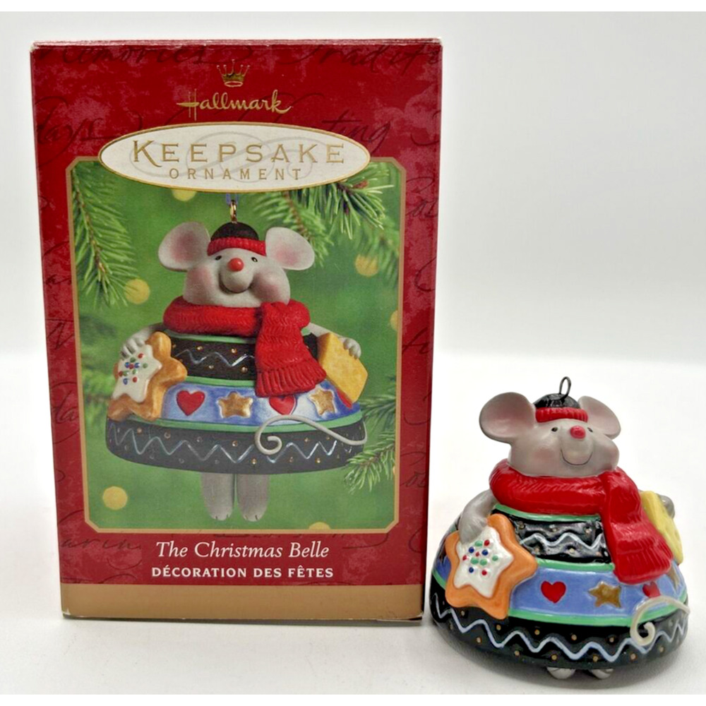 HallmarkKeepsake Ornament The Christmas Belle Mouse 2000 U47‎